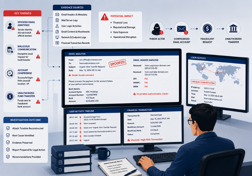 Business Email Compromise Forensic Investigation